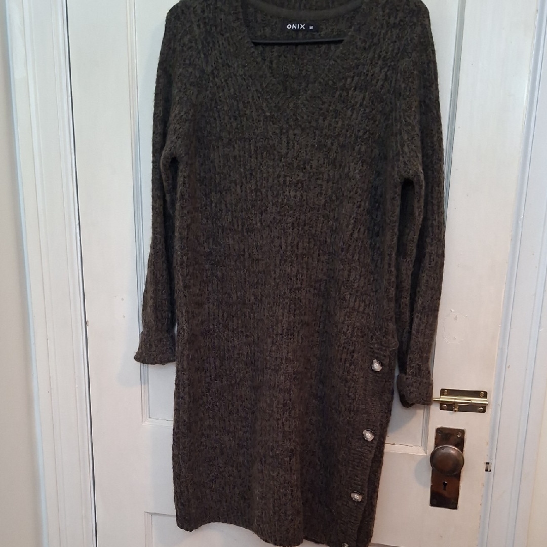 Women's Olive Sweater Dress